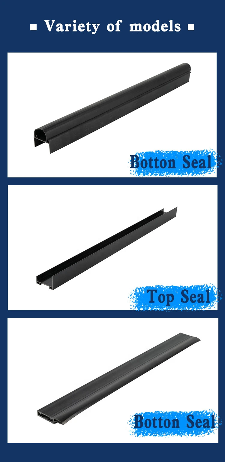 Black EPDM Rubber Garage Door Flood Barrier PVC Tpc Threshold Bottom Seal Strip 4′ ′ T 1/4 Garage Door Seal Width 4 Inch