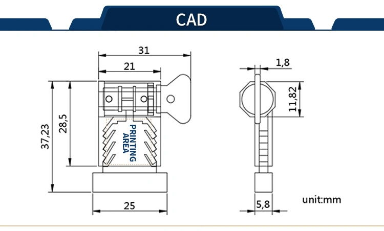 Jcms006 Plastic Security Meter Seal for Meter Box