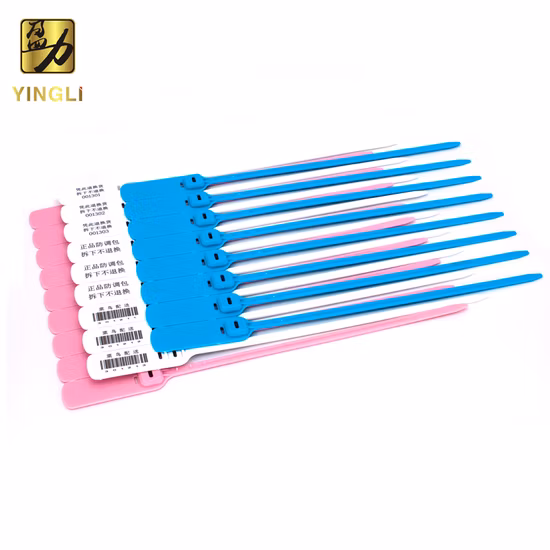 Pure PP Pull Tight Container Cable Ties Security Seal Plastic Seal with Numbered Logo